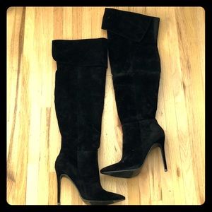 Black long boots